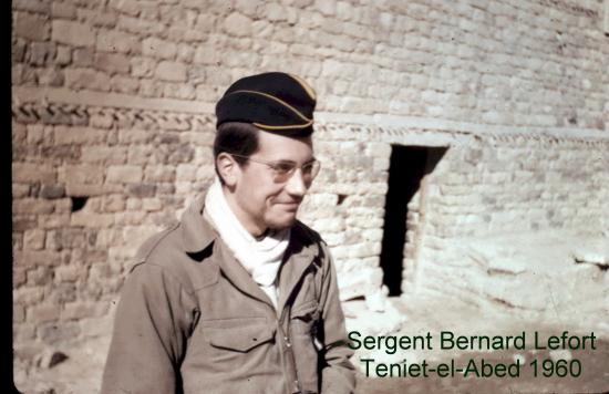 Sergent Bernard Lefort à Teniet - el- Abed en 1960